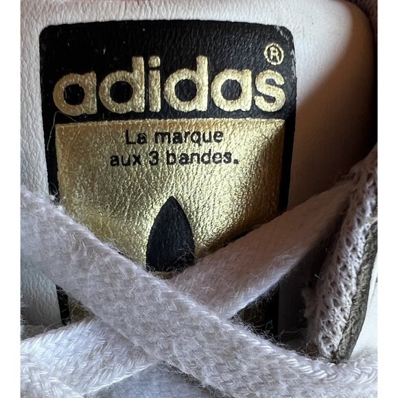 Adidas Superstar Sneakers Women’s Size 5.5 White Black Shoes - Picture 8 of 16